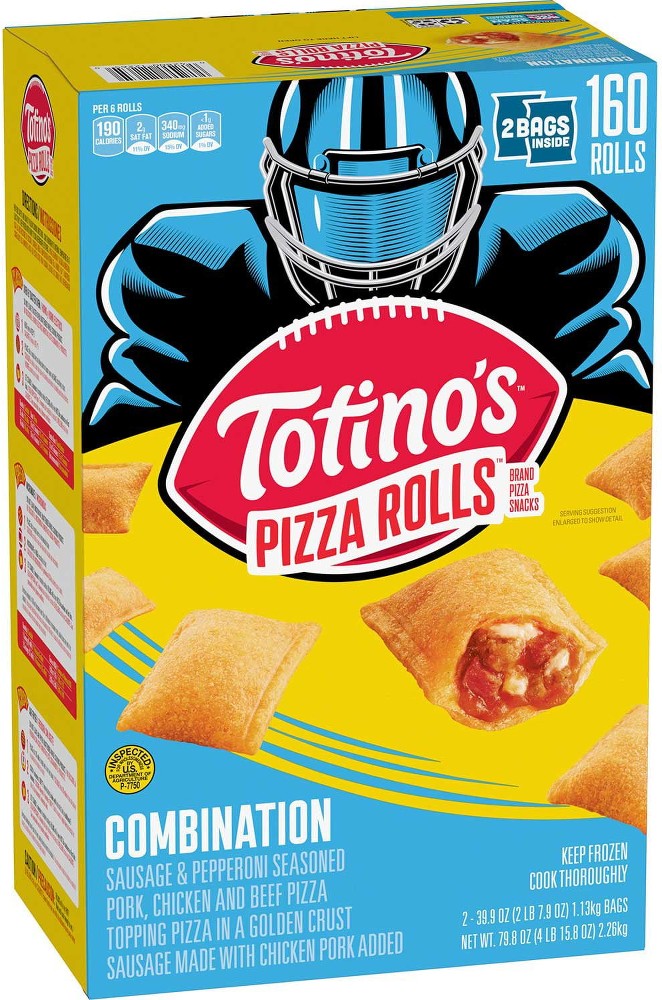 Combination Pizza Rolls, Frozen 160 ct.