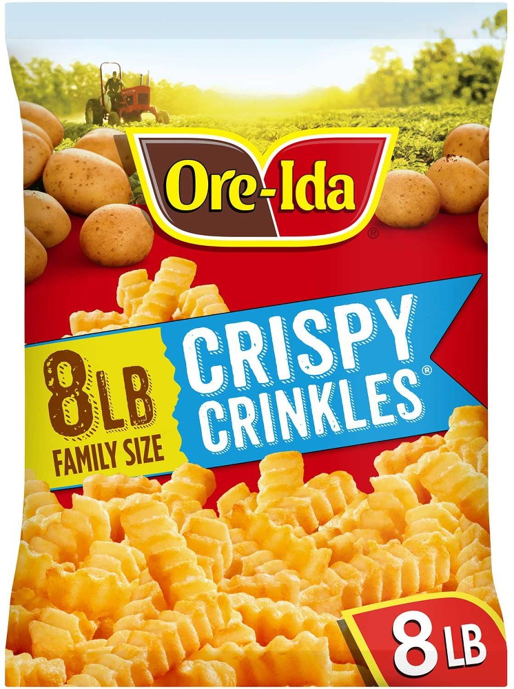 Golden Crinkles French Fries, Frozen 8 lbs.