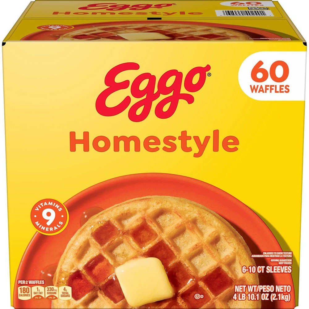 Eggo Homestyle Waffles, Frozen 60 ct.