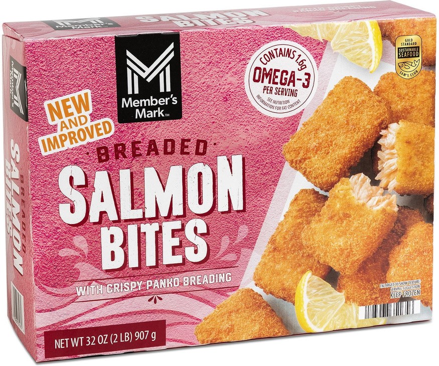 Breaded Salmon Bites, Frozen, 2 lbs.
