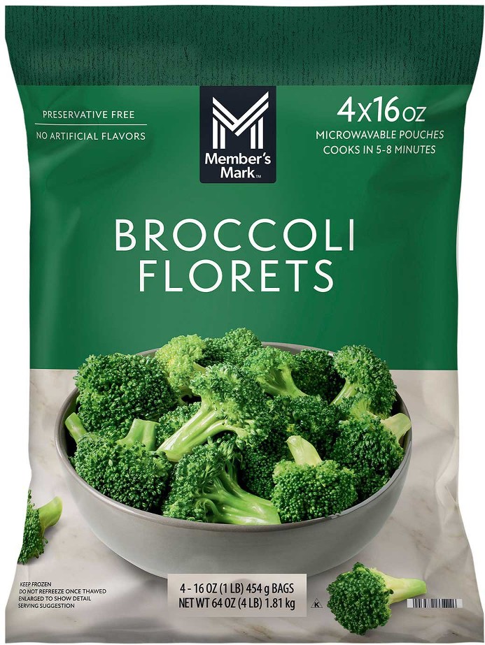 Steamable Broccoli Florets 1 lb., 4 pk.