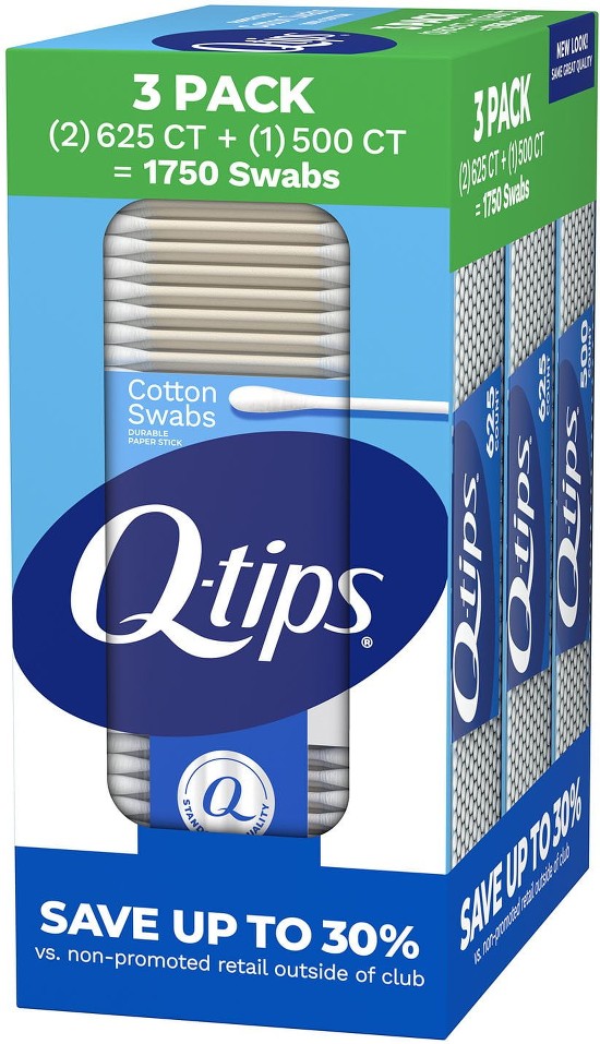 Cotton Swabs, 1750 ct., 3 pk.