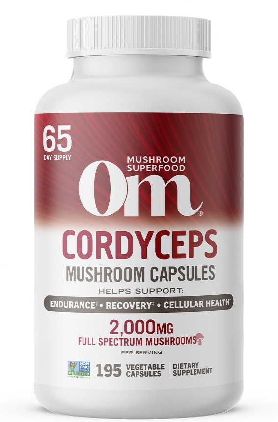 Om Mushrooms Cordyceps Capsules, 195 ct.