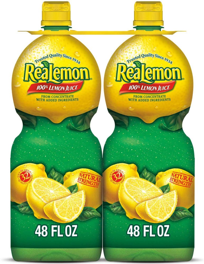 100% Lemon Juice 48 fl. oz. bottles, 2 pk.