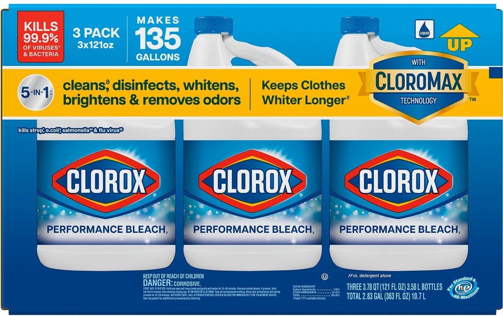 Performance Bleach, 3 ct., 363 fl. oz.