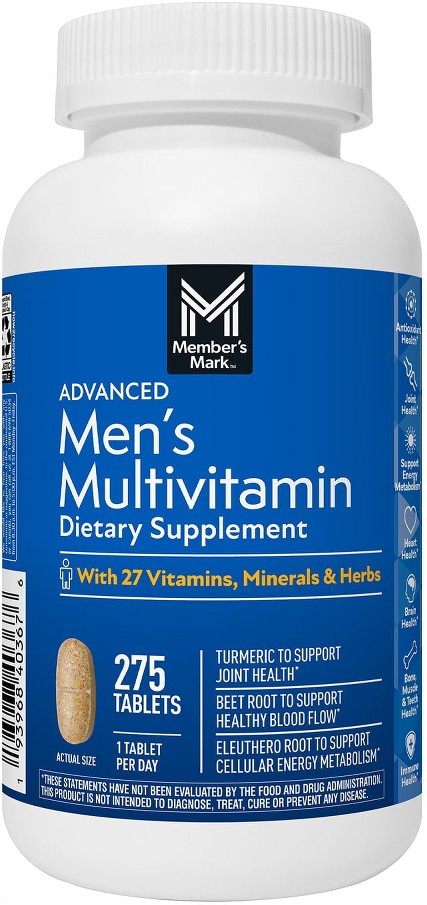 Advanced Men's Multivitamin Tablets, 275 ct.