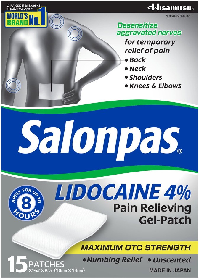 Lidocaine Pain-Relieving Gel-Patch, 15 ct.