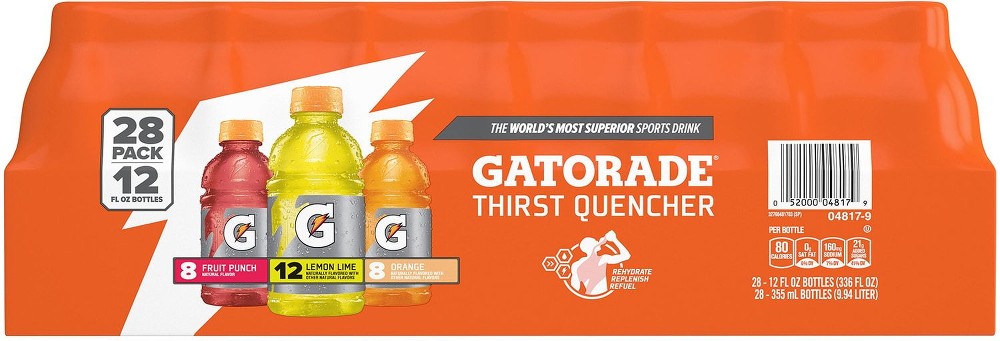 Sports Drinks Core Variety Pack 12 fl. oz., 28 pk.