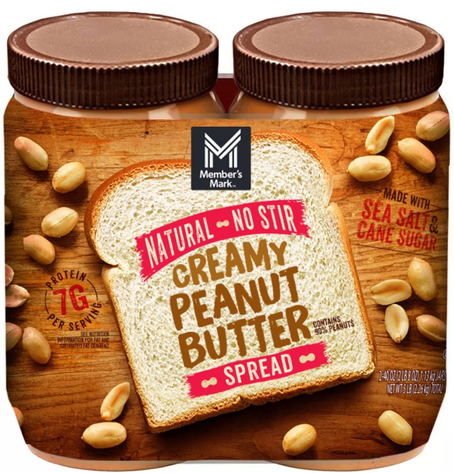 Natural Creamy Peanut Butter, 40 oz., 2 pk.
