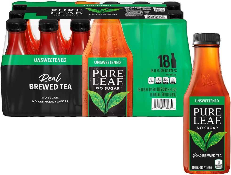 Real Brewed Tea Unsweetened Black Tea 16.9 fl. oz., 18 pk.