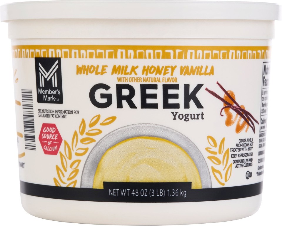 Honey Vanilla Whole Milk Greek Yogurt, 48 oz.