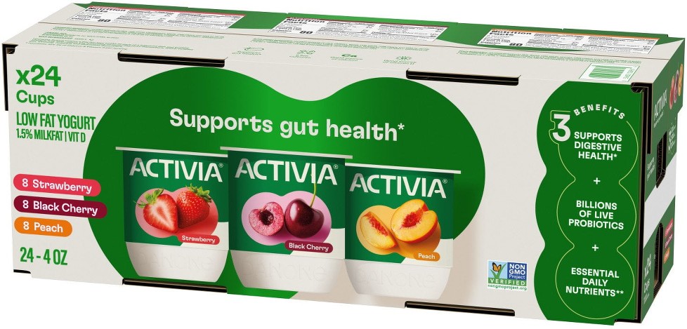Probiotic Lowfat Yogurt Variety Pack, 4 oz., 24 ct.