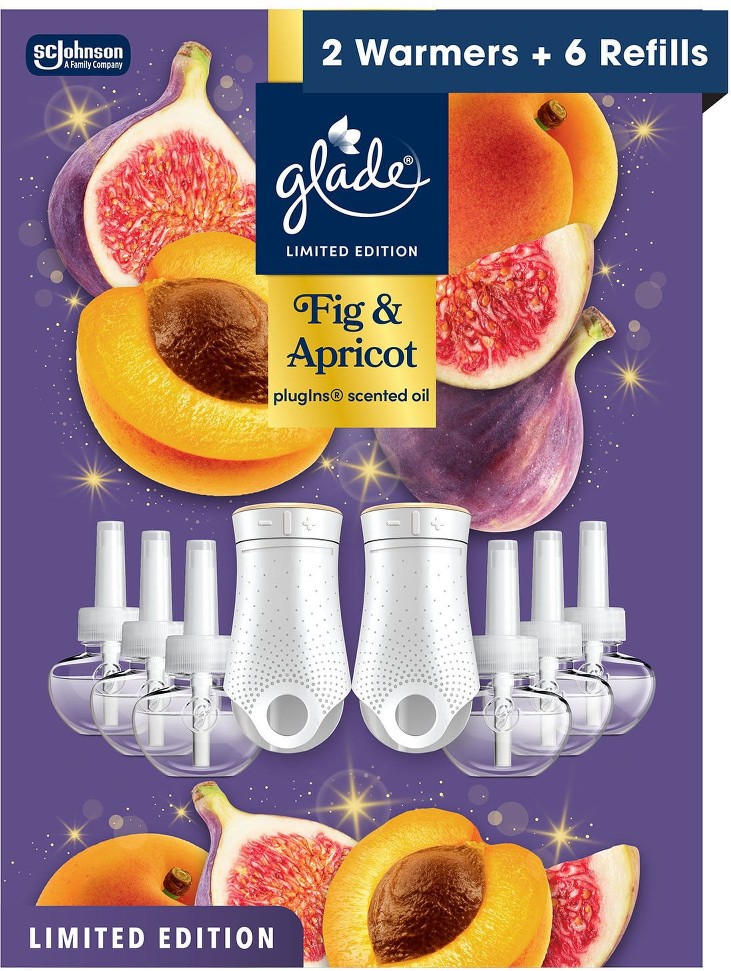 PlugIns Scented Oil, Fig & Apricot, 2 Warmers + 6 Refills