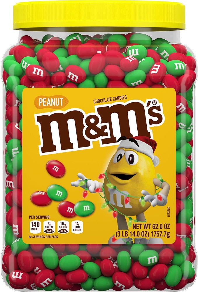 Christmas Peanut Milk Chocolate Candy, 62 oz.