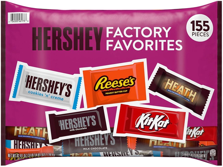 Assorted Chocolate Factory Favorites Snack Size Candy, 155 pcs.
