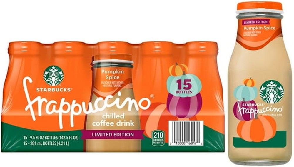 Pumpkin Spice Frappuccino Chilled Coffee Drink, 9.5 oz., 15 pk.