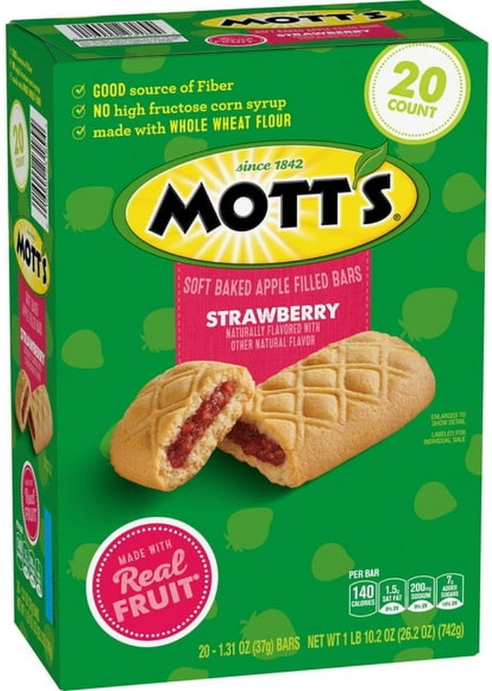 Soft Baked Apple Filled Strawberry Filled Bars, 20 ct.