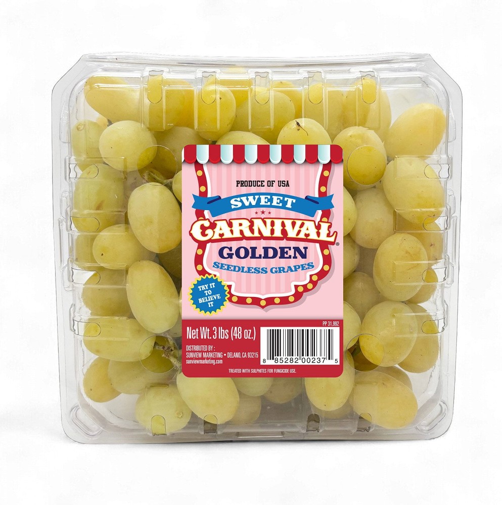 Sweet Carnival Grapes, 3 lbs.