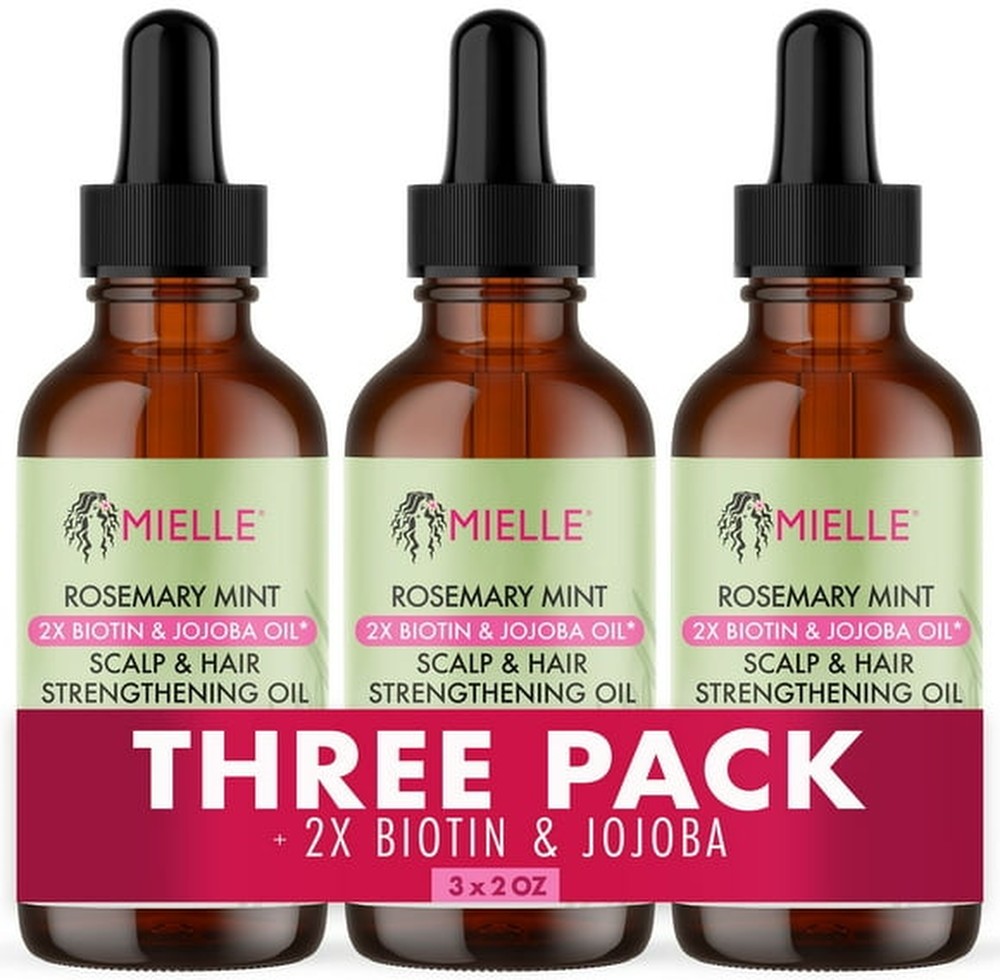 Rosemary Mint Scalp & Hair Strengthening Oil, 2 oz., 3 pk.