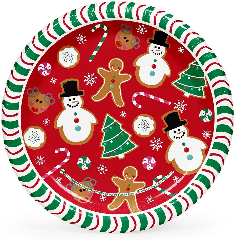 Holiday Paper Plates, 10", 85 ct.