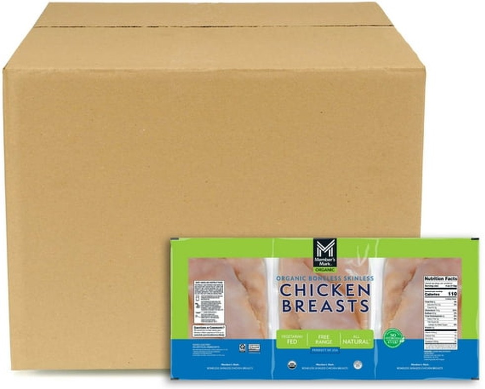 Organic Boneless Skinless Chicken Breasts, Case, priced per pound
