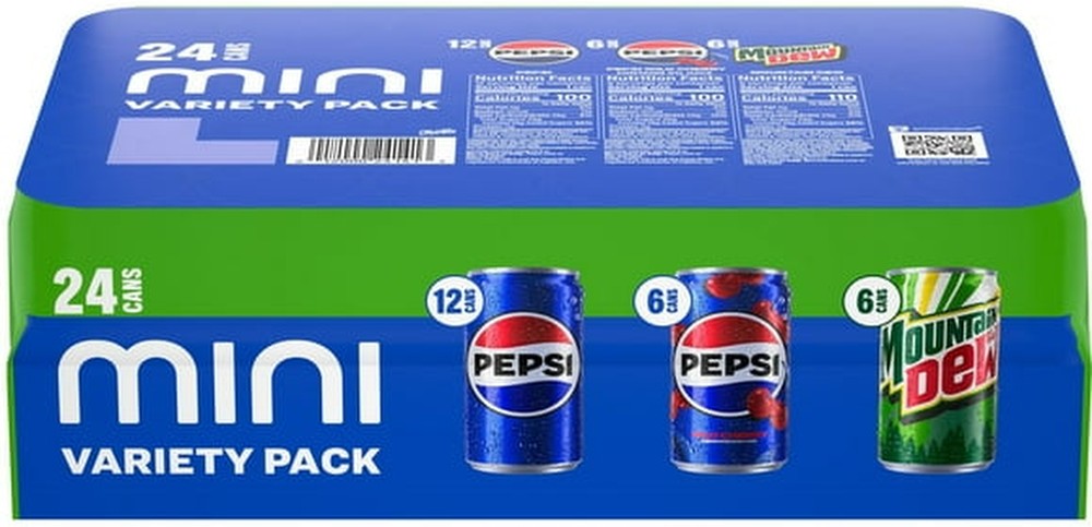 Mini Cans Variety Pack, 7.5 fl. oz., 24 pk.