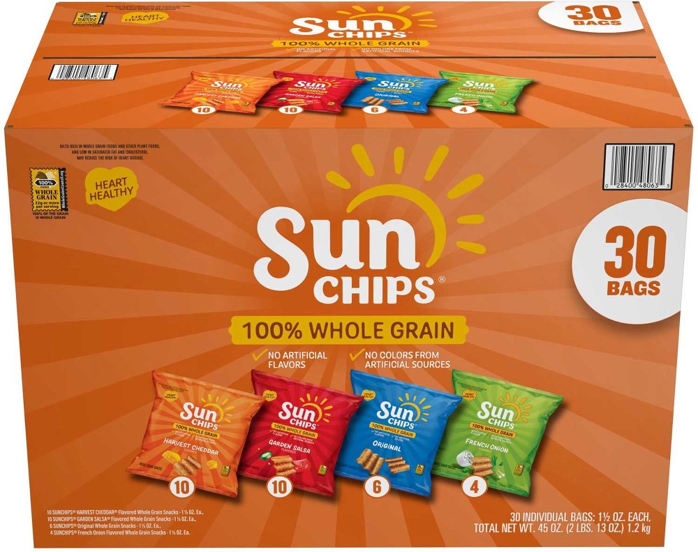 Whole Grain Variety Pack Chips, 30 pk.
