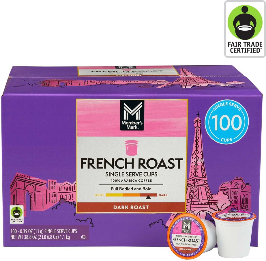 Dark Roast Coffee Pods, French, 100 ct.