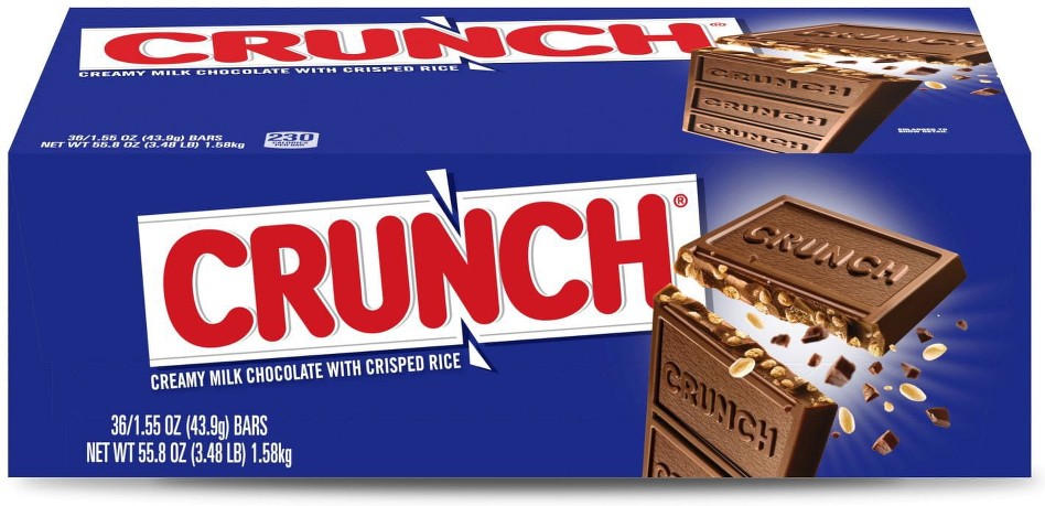 CRUNCH Candy Bars, Full Size, 1.55 oz., 36 pk.
