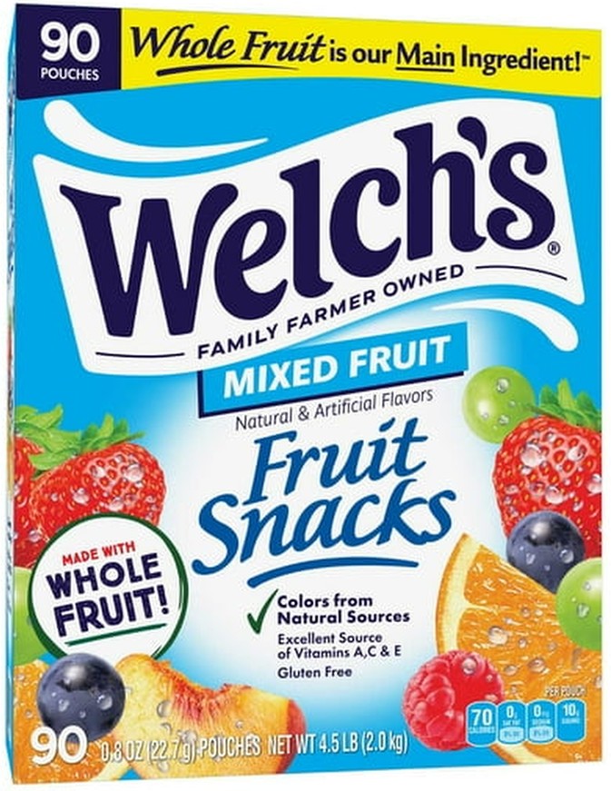 Mixed Fruit Fruit Snack, 0.8 oz, 90 pk.