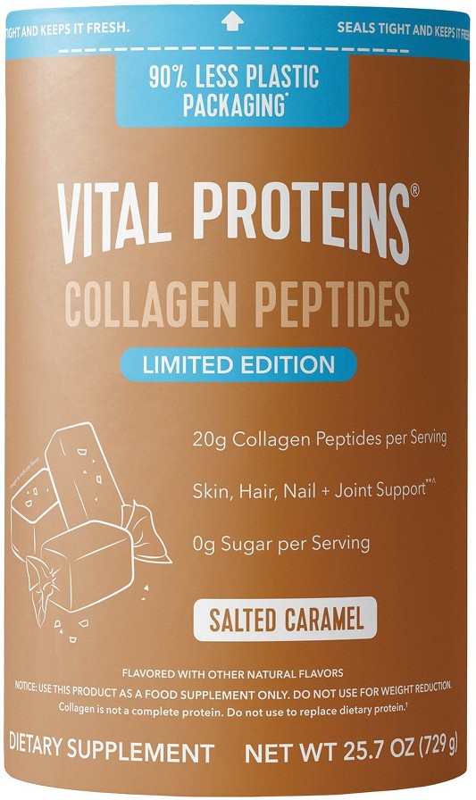 Collagen Peptides Powder, Salted Caramel, 1.6 lbs.