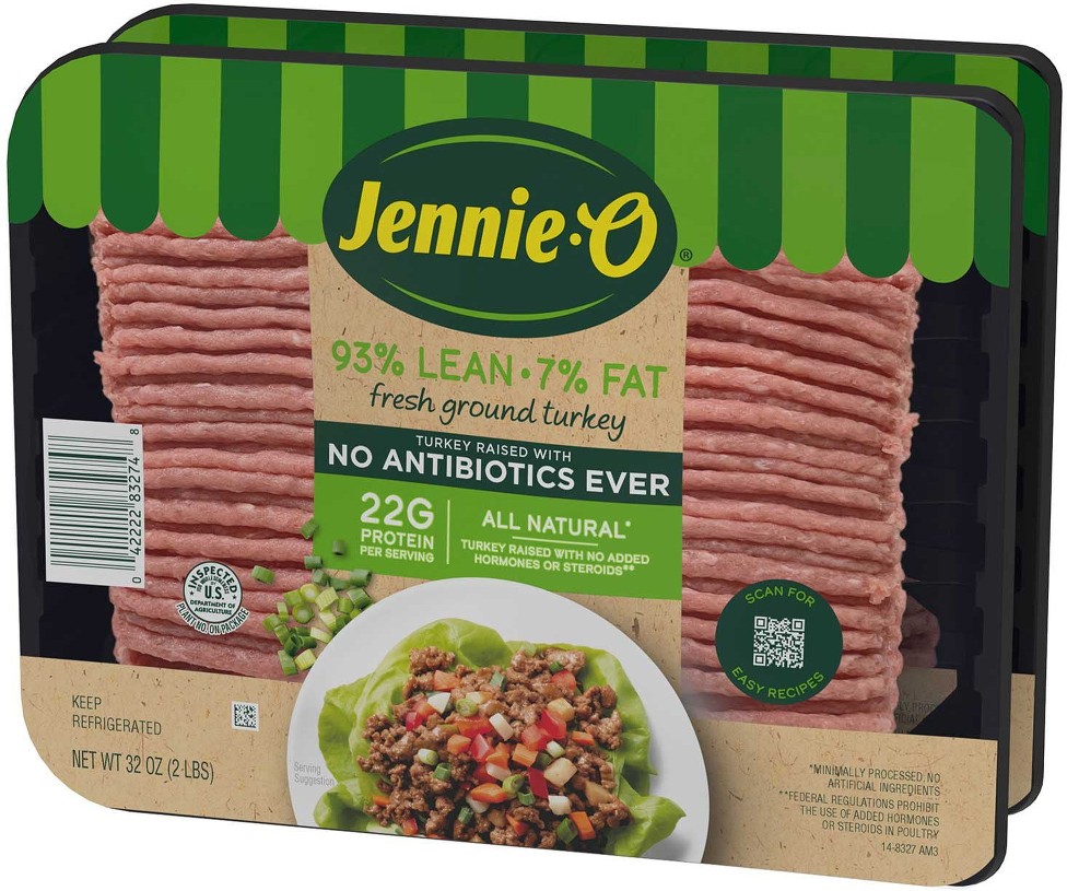 Antibiotic Free Ground Turkey, 93% Lean 4 lbs.
