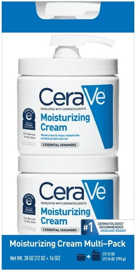 Daily Moisturizing Cream Multi-Pack,16 oz. Pump + 12 oz. Jar