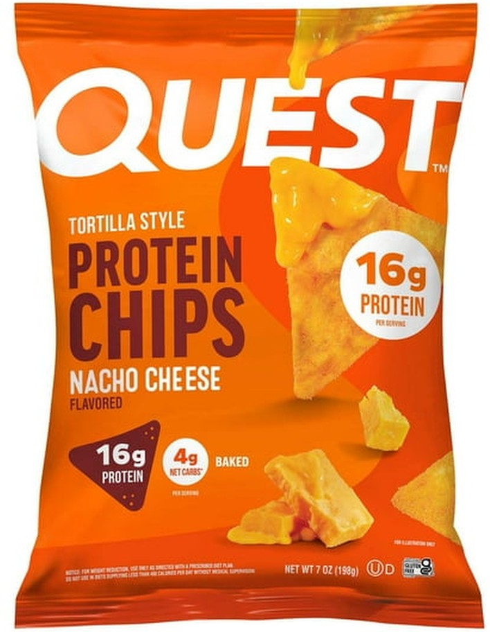 Nacho Cheese Flavored Tortilla Style Protein Chips, 7 oz.