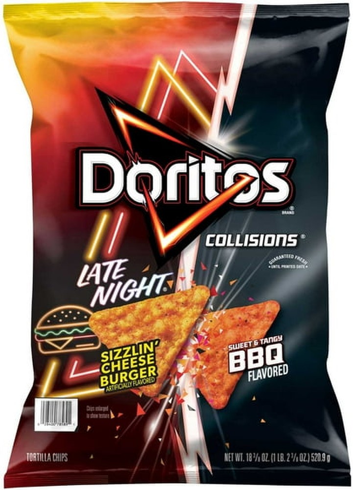 Collisions Tortilla Chips BBQ & Sizzlin Cheeseburger, 18.375 oz.