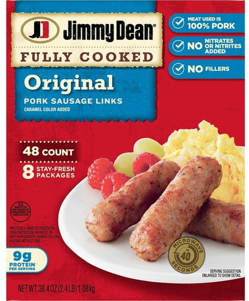 Fully Cooked Original Pork Sausage Links, 48 ct.