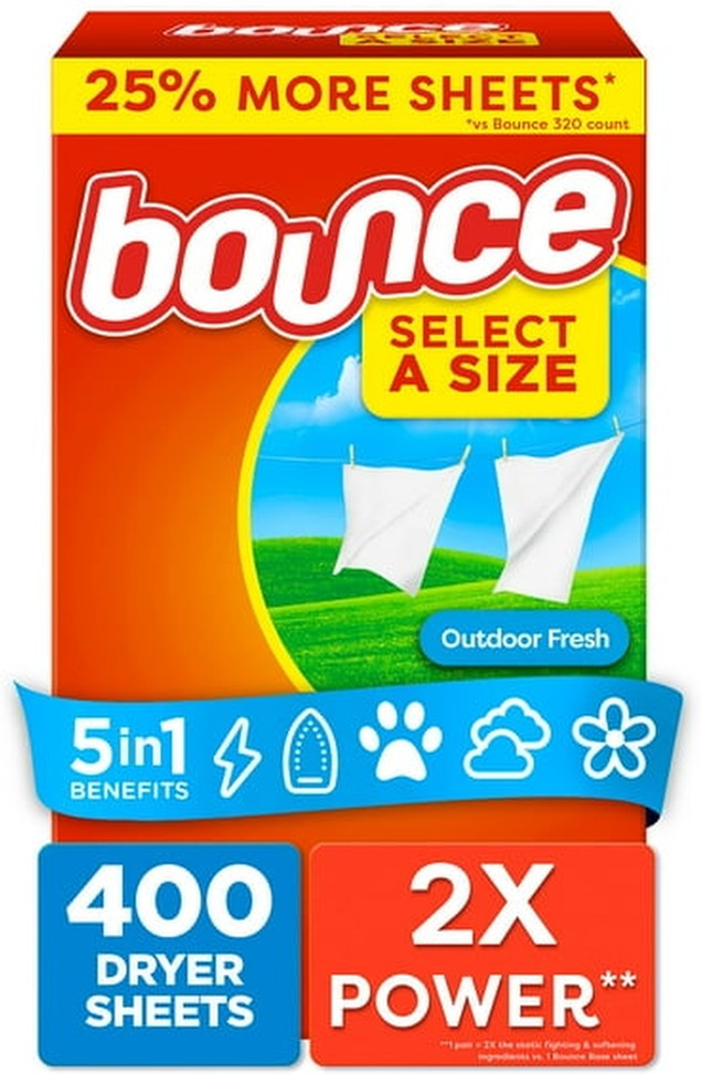 Select a Size Fabric Softener Dryer Sheets, Outdoor Fresh, 400 ct.