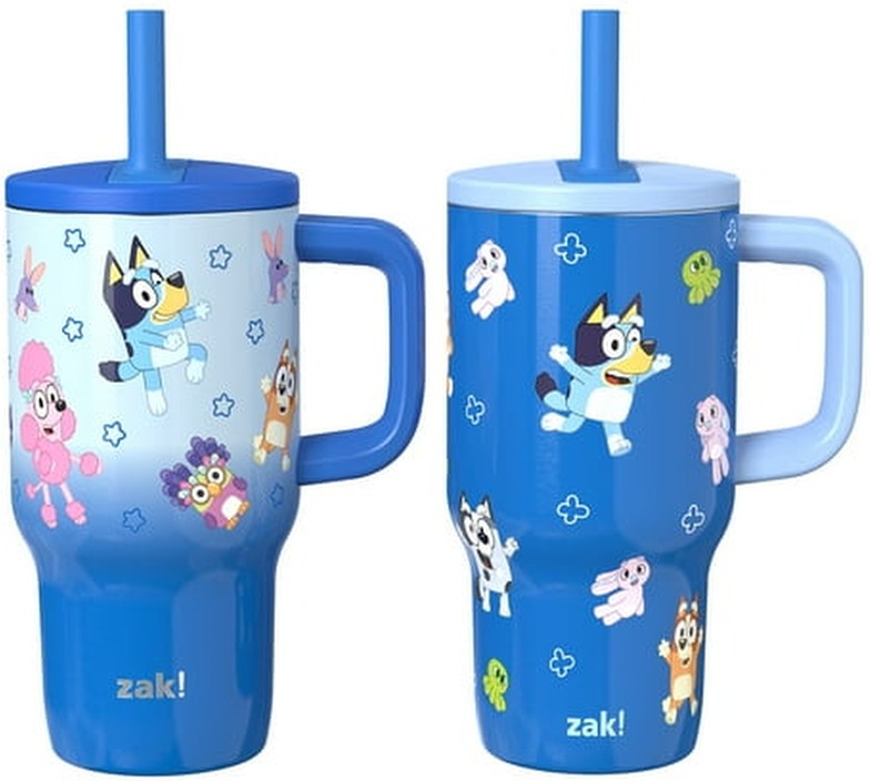 16oz Stainless Steel Double-Wall Tumbler for Kids with Straw, Assorted Sets