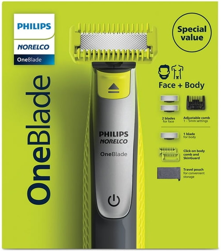 Norelco OneBlade Face + Body Electric Trimmer and Shaver