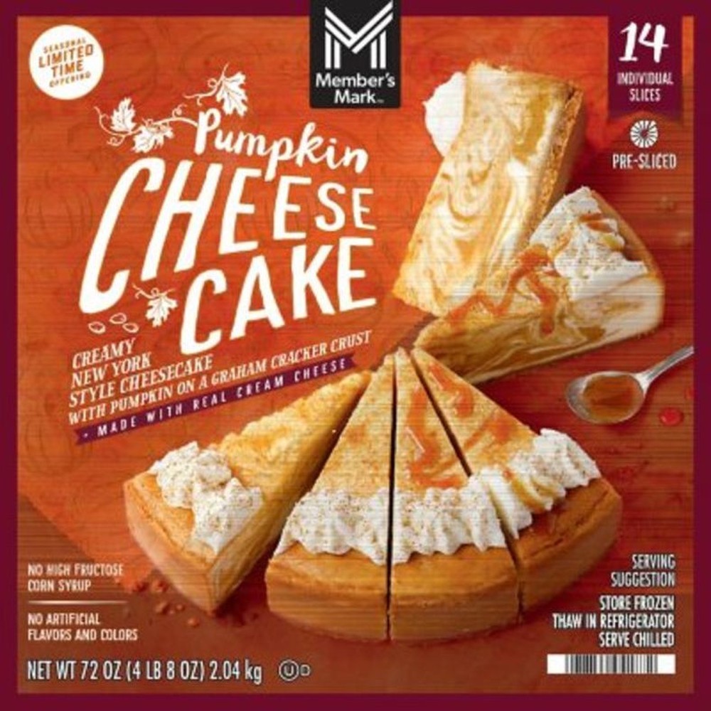 9" New York Style Pumpkin Cheesecake, Frozen, 14 slices