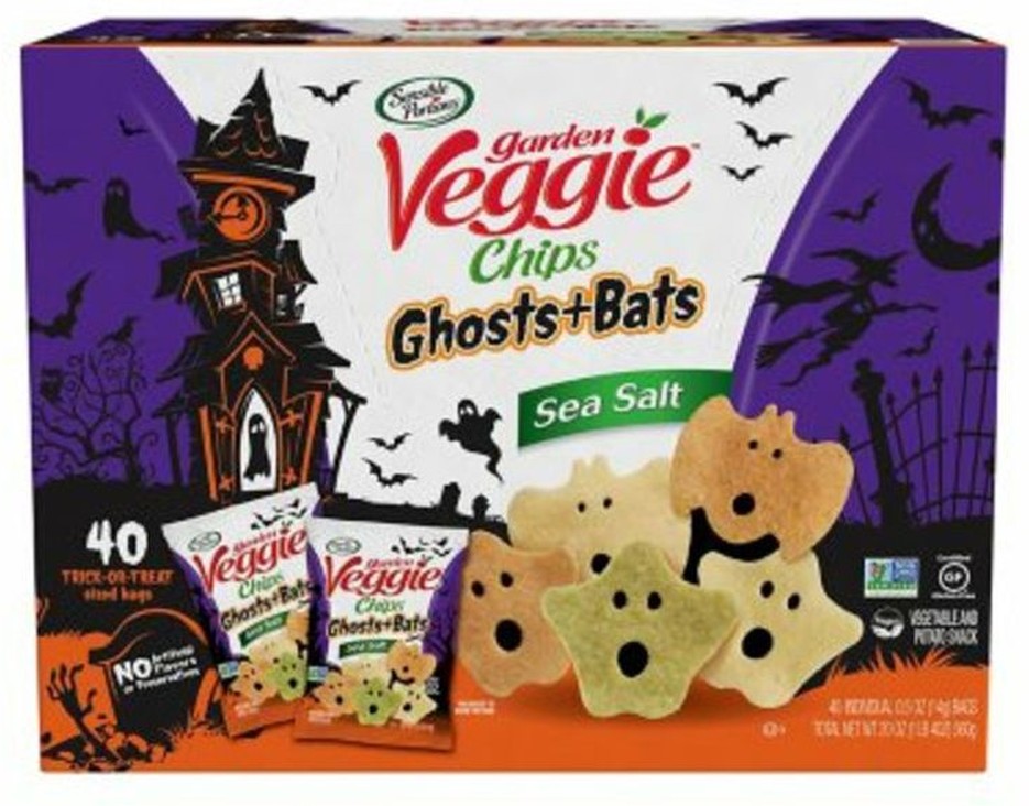 Garden Veggie Ghost & Bats Veggie Chips, 0.5 oz., 40 pk.