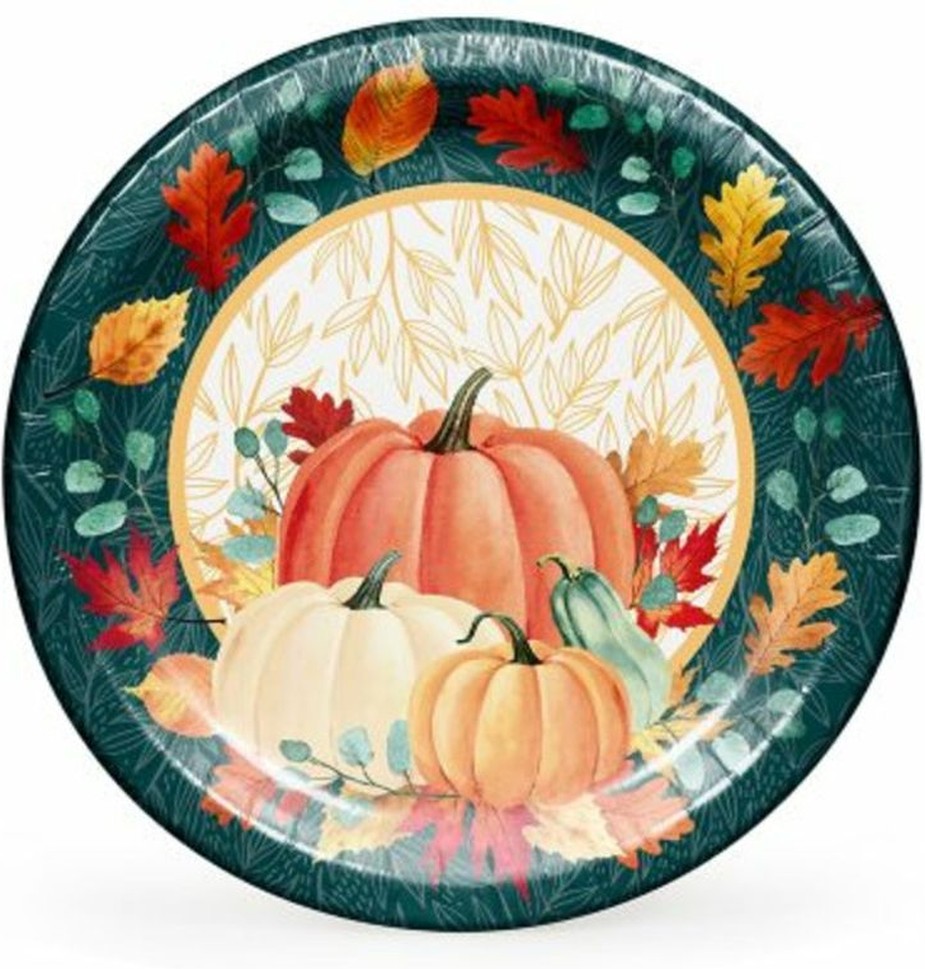 Fall Dinner Paper Plates 10", 85 ct.