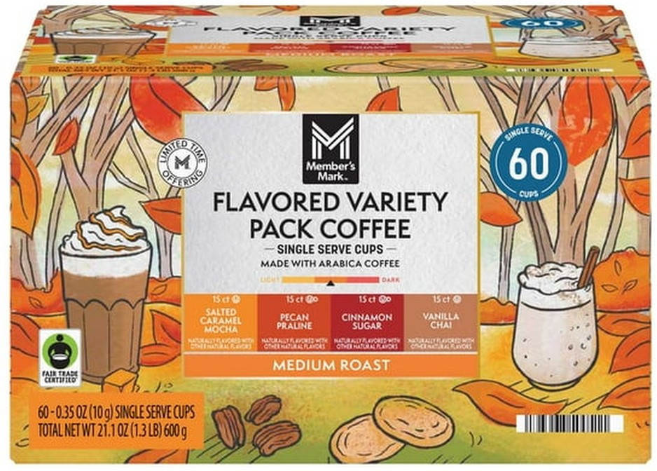 Flavored Coffee Pods, Variety Pack, 60 ct.