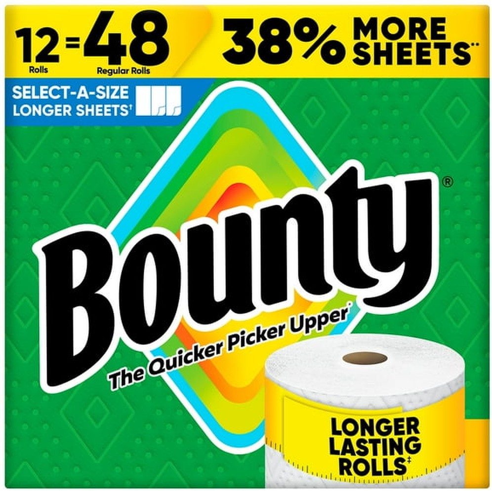 Select-A-Size 2-Ply Paper Towels, 12 Rolls, 165 sheets/roll