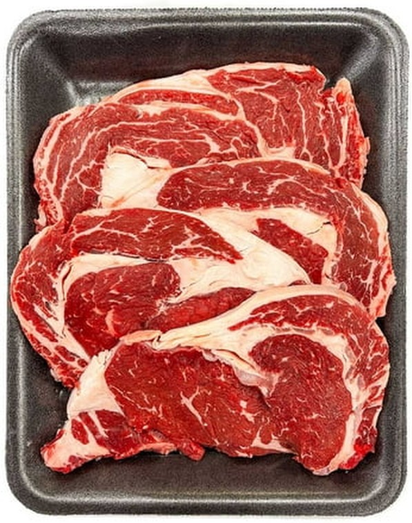 USDA Choice Angus Beef Ribeye Steak, Thin Sliced, priced per pound