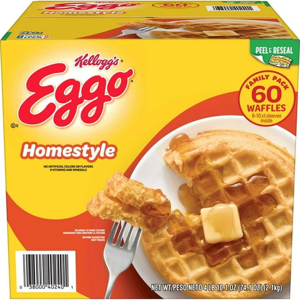 Eggo Homestyle Waffles, Frozen 60 ct.
