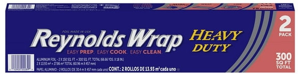 Wrap Heavy Duty 18" Aluminum Foil, 300 sq. ft., 2 pk.