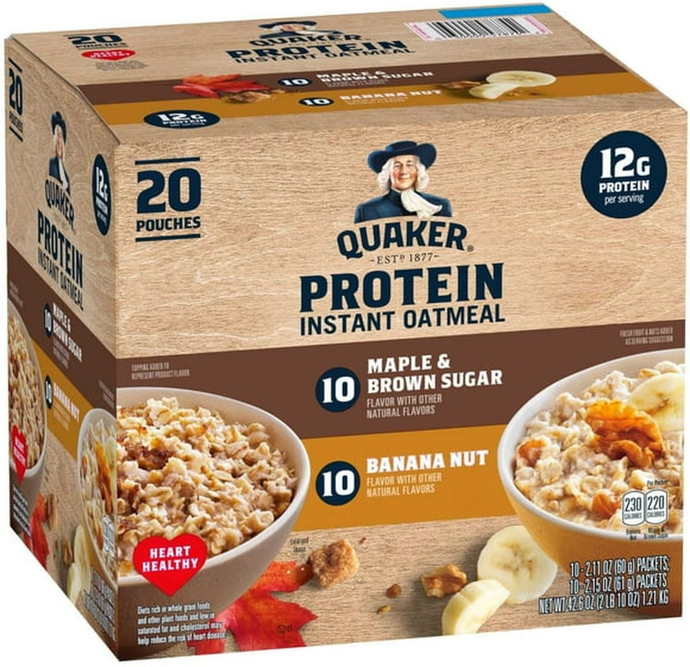 Quaker Instant Protein Oatmeal, Variety Pack, 20 ct.