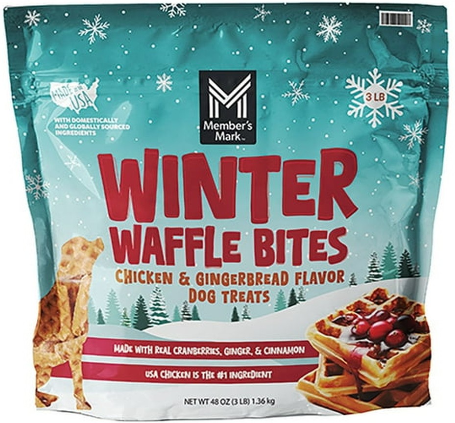 Winter Waffles Chicken & Gingerbread Flavor Dog Treats, 3lb