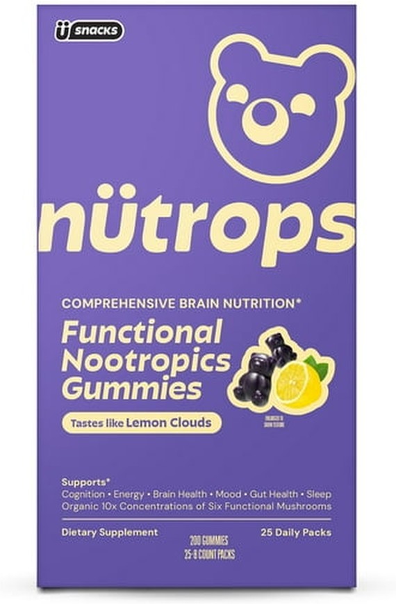 Adult Organic Functional Nootropic Mushroom Gummies, 25 ct.